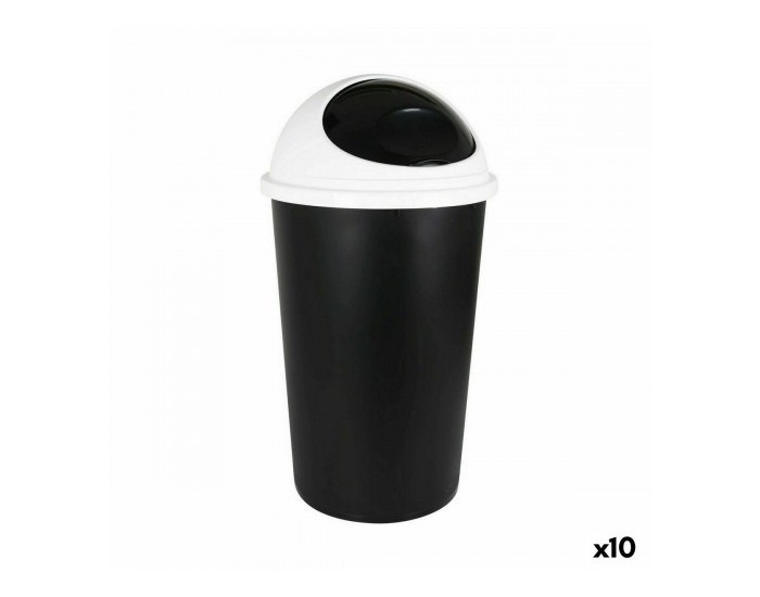 Кошче за Боклук Tontarelli Big hoop Бял Черен 45 L (10 броя) Кошче за Боклук Tontarelli Big hoop Бял Черен 45 L (10 броя)
