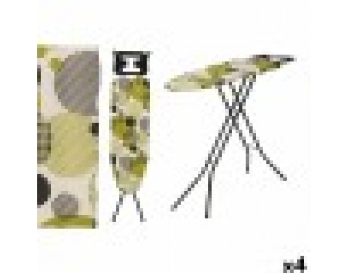 Дъска за гладене Kipit 18358 - CB-218 Черен Зелен Метал Плат (4 броя)