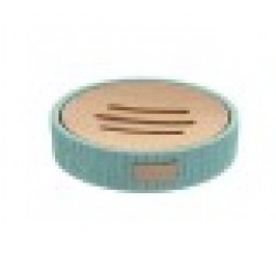 Cапунерка DKD Home Decor Urban, Зелен, 11 x 11 x 2,5 cm - Продукти за баня и WC