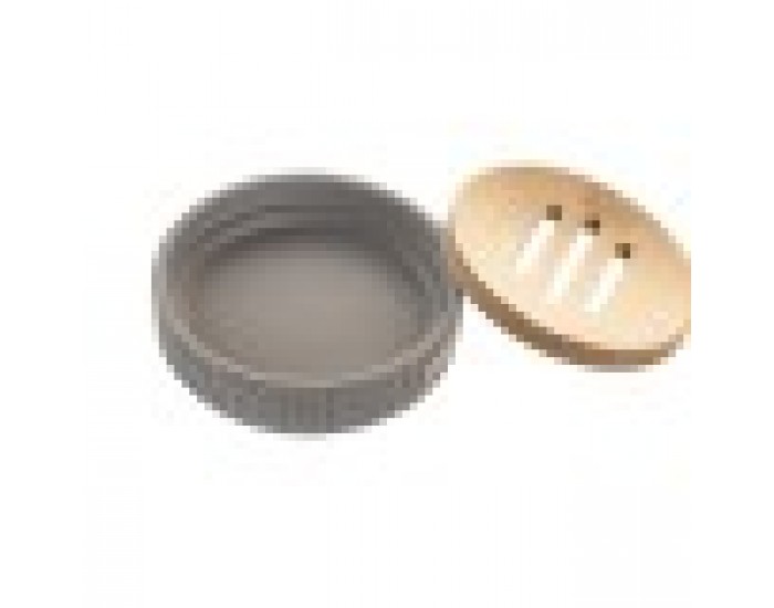 Cапунерка DKD Home Decor Сив (11 x 11 x 2,5 cm)