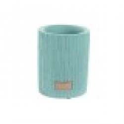 Чаша DKD Home Decor Цимент Зелен (8 x 8 x 10 cm) - Продукти за баня и WC