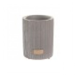 Чаша DKD Home Decor, Сив, Цимент, 8 x 8 x 10 cm - Продукти за баня и WC