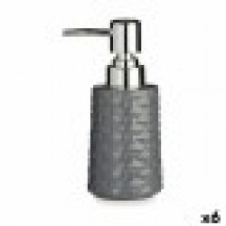 Дозатор за Сапун Керамика Сребрист Сив 6 броя (350 ml) - Продукти за баня и WC