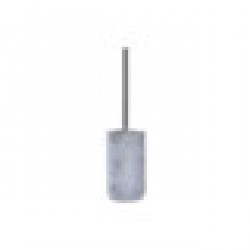 Четка за Баня DKD Home Decor Scandi, Сребрист, Сив, Цимент, Неръждаема стомана, Алуминий, 10 x 10 x 40 cm - Баня