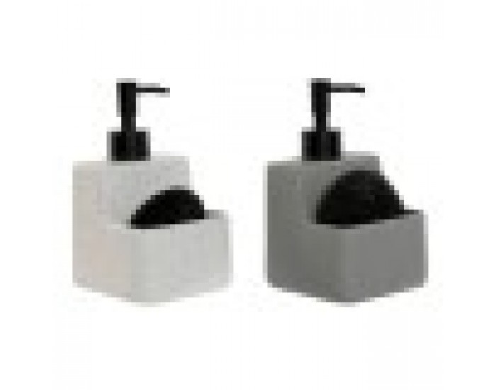 Cапунерка Home ESPRIT Бял Сив ABS Dolomite (2 броя)