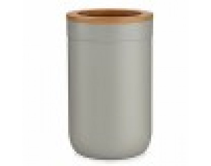 Поставка за четка за зъби Кафяв Сив Бамбук полипропилен 7,7 x 11,5 x 7,7 cm (6 броя)