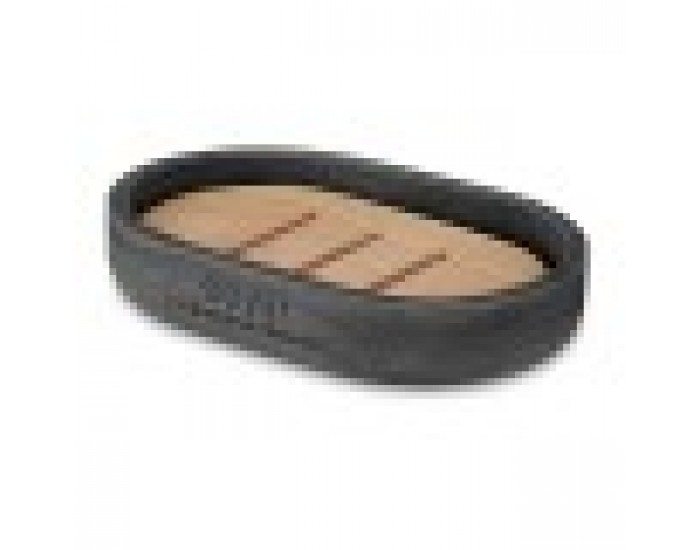 Cапунерка Черен Смола Бамбук 12,5 x 2,5 x 8,5 cm (6 броя)