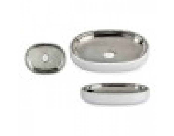 Cапунерка Сребрист Неръждаема стомана Бял Пластмаса 9,5 x 2,5 x 13 cm (6 броя)