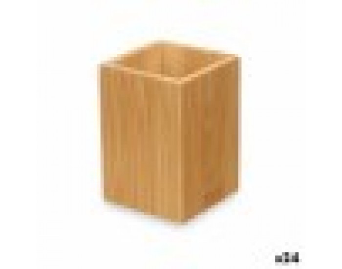 Поставка за четка за зъби Естествен Бамбук Пластмаса 6,8 x 9,7 x 6,8 cm (24 броя)