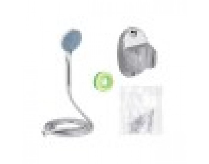 Слушалка за душ с маркуч за насочване на струята 2 m Сребрист Метал (12 броя)