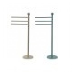 Поставка за кърпи Home ESPRIT Бежов цвят тюркоаз Метал 43 x 22 x 90 cm 2 броя - Продукти за баня и WC