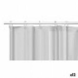 Душ завеса Сив полиетилен EVA 180 x 180 cm (12 броя) - Продукти за баня и WC