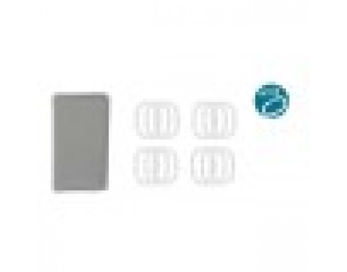 Душ завеса Сив полиетилен EVA 180 x 180 cm (12 броя)