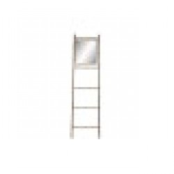 Поставка за кърпи DKD Home Decor Огледало, Метал, Горчица, 55 x 3 x 190 cm - Продукти за баня и WC