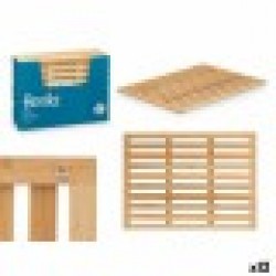 Подложка за баня Berilo BM632-6245 Естествен Бамбук 62 x 2 x 45 cm (12 броя) - Продукти за баня и WC