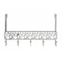 Поставка за Палта за Врата DKD Home Decor Сребро Метал (32 x 10 x 19 cm) - Антре