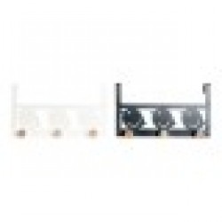 Поставка за Палта за Врата DKD Home Decor Птици Метал Дървен MDF (2 pcs) (28.5 x 9.5 x 16 cm) - Антре