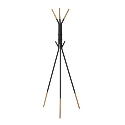 Kübaraalus DKD Home Decor Черен Стомана каучук (65 x 65 x 179 cm) - Закачалки