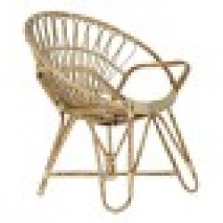 Трапезен стол DKD Home Decor 8424001825158 Многоцветен Естествен Pатан 77 x 58 x 85 cm - Фотьойли
