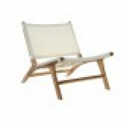 Фотьойл DKD Home Decor Бял PVC Тик (65 x 80 x 68 cm) - Мека мебел