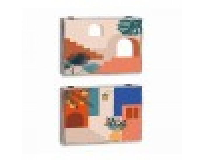 Покривки DKD Home Decor Счетоводител Модерен Дървен MDF 2 броя 46,5 x 6 x 31,5 cm