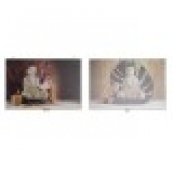 Покривки DKD Home Decor Буда Счетоводител 46,5 x 6 x 31,5 cm 2 броя Дървен MDF - Шкафове, Витрини, Модулни секции