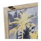 Покривки DKD Home Decor Счетоводител Палми Черен Златен Дървен MDF (2 pcs) (46.5 x 6 x 31 cm)