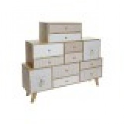 Бюфет DKD Home Decor Естествен Дърво от пауловния 120 x 25 x 110 cm - Шкафове, Витрини, Модулни секции