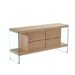 Бюфет DKD Home Decor Кристал Дървен MDF (160 x 45 x 80 cm) - Шкафове, Витрини, Модулни секции