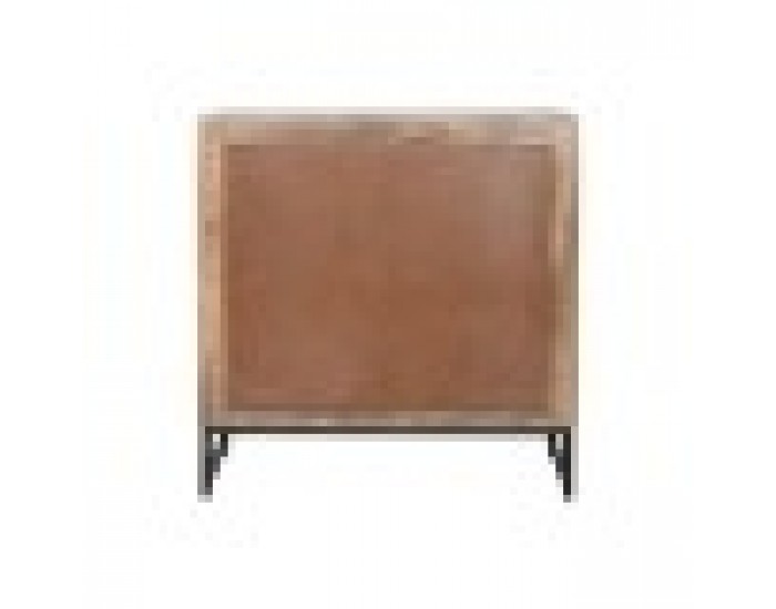 Бюфет Home ESPRIT Кафяв Черен Сребрист 80 x 38 x 80 cm