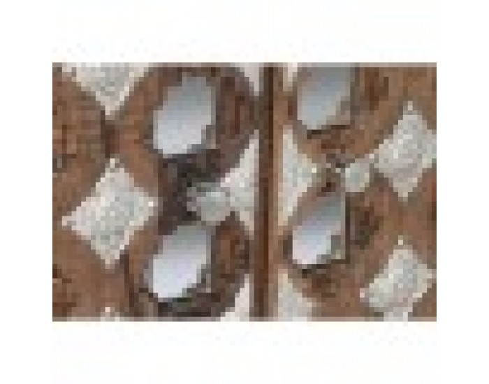 Бюфет Home ESPRIT Кафяв Черен Сребрист 80 x 38 x 80 cm