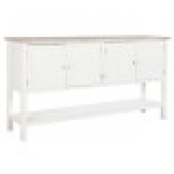 Бюфет DKD Home Decor Бял Ела Дървен MDF 160 x 40 x 86 cm - Шкафове, Витрини, Модулни секции