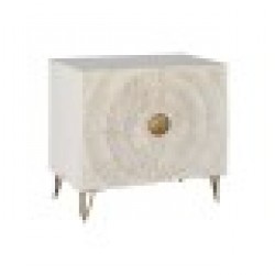 Бюфет DKD Home Decor Метал Дърво манго Бял Черен Златен 81 x 45 x 75 cm - Шкафове, Витрини, Модулни секции