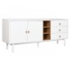 Бюфет Home ESPRIT Бял Естествен 180 x 40 x 75 cm - Шкафове, Витрини, Модулни секции