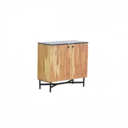 Бюфет Home ESPRIT Черен Естествен Мрамор Aкациево дърво 88 x 40 x 85 cm - Шкафове, Витрини, Модулни секции