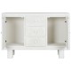 Бюфет Home ESPRIT Бял Ела Дървен MDF 120 x 38 x 80 cm Бюфет Home ESPRIT Бял Ела Дървен MDF 120 x 38 x 80 cm