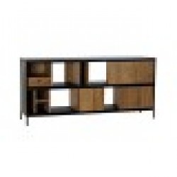 Бюфет DKD Home Decor Alvin Желязо Пепел (160 x 40 x 75 cm) - Шкафове, Витрини, Модулни секции