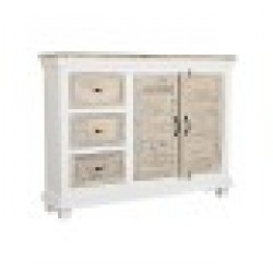 Бюфет DKD Home Decor Естествен Бял Дърво манго (122 x 25 x 91 cm) - Шкафове, Витрини, Модулни секции