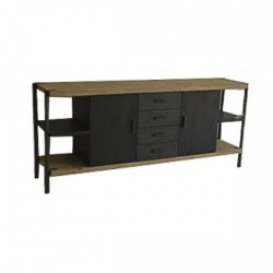 Бюфет Home ESPRIT Метал Ела 186 x 45 x 80 cm - Шкафове, Витрини, Модулни секции