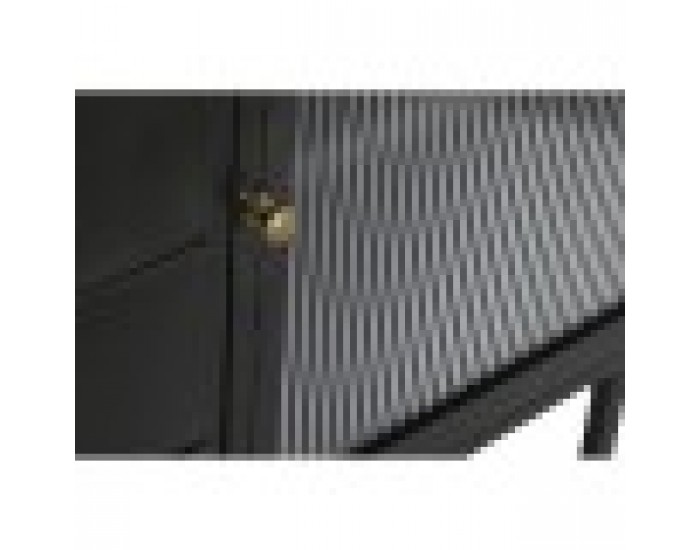 Бюфет DKD Home Decor Естествен Черен Златен Метал Дърво манго