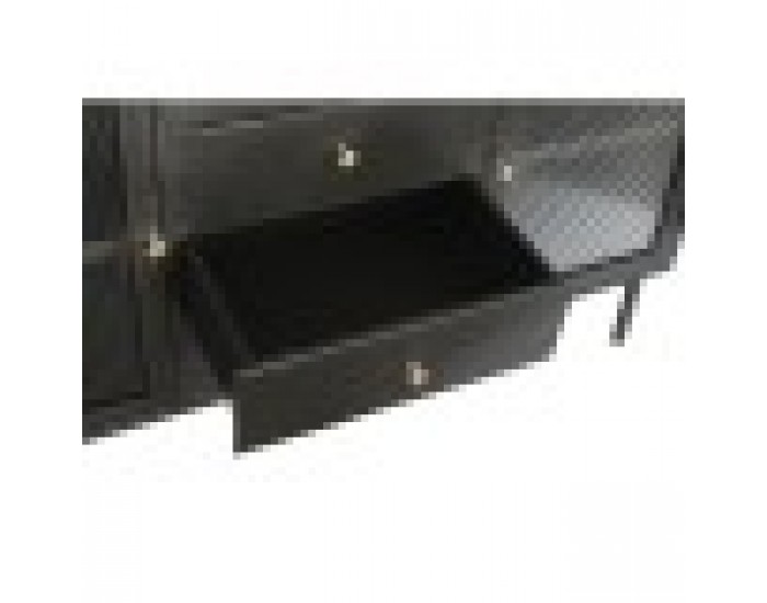 Бюфет DKD Home Decor Естествен Черен Златен Метал Дърво манго