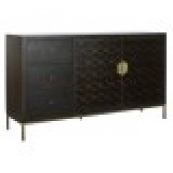 Бюфет DKD Home Decor Черен Златен Тъмно сив 160 x 40 x 90 cm - Шкафове, Витрини, Модулни секции