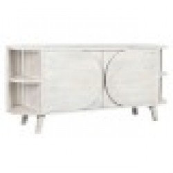 Бюфет DKD Home Decor Бял Дърво манго (150 x 40 x 65 cm) - Шкафове, Витрини, Модулни секции