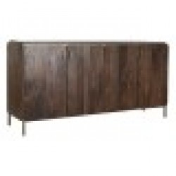 Бюфет DKD Home Decor Кафяв Стомана Дърво манго 160 x 40 x 81 cm - Шкафове, Витрини, Модулни секции