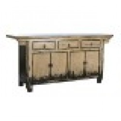 Бюфет DKD Home Decor Бял Сметана Тъмно сив Бряст (176 x 42 x 83 cm) - Шкафове, Витрини, Модулни секции
