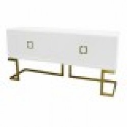 Бюфет DKD Home Decor Бял Метал Топола (178 x 50 x 90 cm) - Шкафове, Витрини, Модулни секции