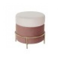 Cтепенки DKD Home Decor Розов Златен Метал Кадифе 48 x 48 x 47 cm - Мека мебел