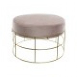 Cтепенки DKD Home Decor Златен Метал полиестер Светло розово (60 x 60 x 37.5 cm) - Мека мебел