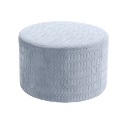 Cтепенки DKD Home Decor полиестер Небесно синьо Гъба Дървен MDF (55 x 55 x 35 cm) - Мека мебел