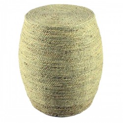 Cтепенки DKD Home Decor Въже Алуминий Светло кафяв Коноп (45 x 45 x 52 cm) - Мека мебел